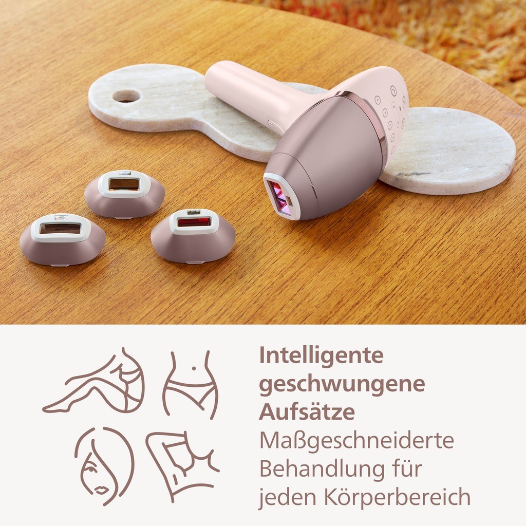 Philips IPL-Haarentferner Lumea S9900 BRI953/02, 450.000 Lichtimpulse, Kabellos, 2 SkinAI Funktionen