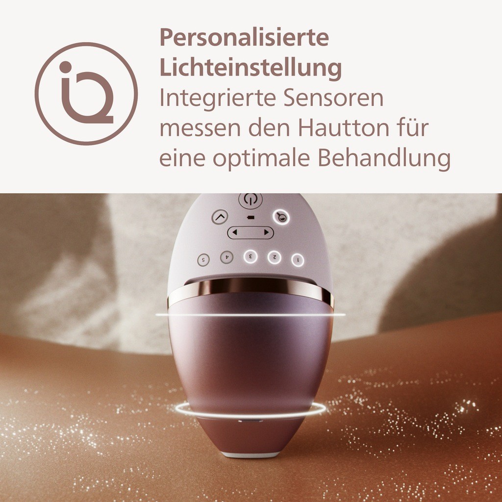 Philips IPL-Haarentferner Lumea S9900 BRI953/02, 450.000 Lichtimpulse, Kabellos, 2 SkinAI Funktionen