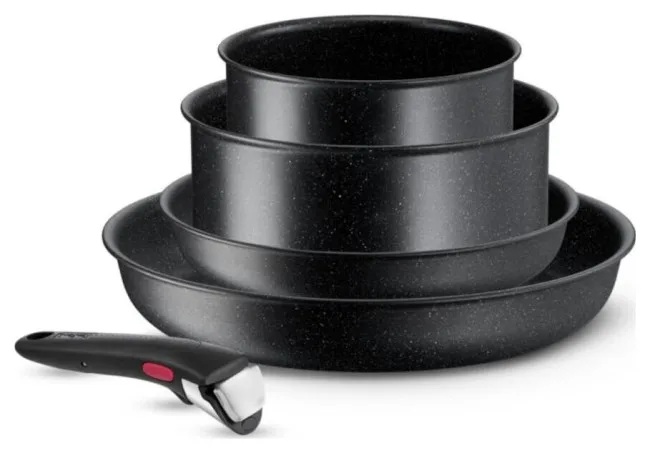 [L3998953] TEFAL L3998953 SET 5P ING6 IND BLACK STONE BLA