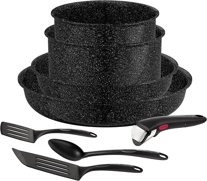 TEFAL L3999502 SET 8P ING6 IND BLACKSTONE BLAC