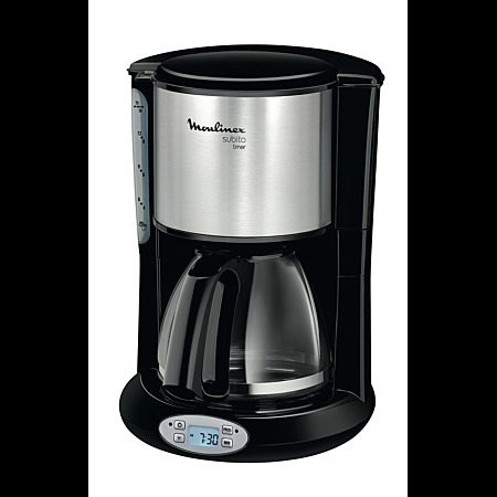 [FG362810] Moulinex FG362810 Subito Timer Kaffeemaschine Schwarz Inox