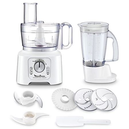 [FP544111] Moulinex FP544111 – Double Force Compact Küchenmaschine Weiß – Neu